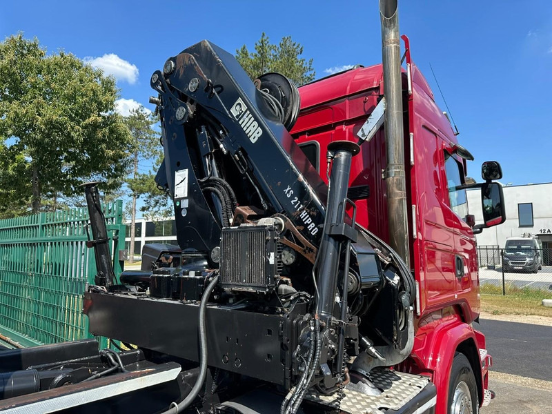Hook lift truck, Crane truck Scania R580 6X2 V8 HOOKLIFT + CRANE HIAB 211 E-4 HIPRO - ROTATOR - RETARDER - ALCOA ALU - RADIO - NL TRUCK: picture 20