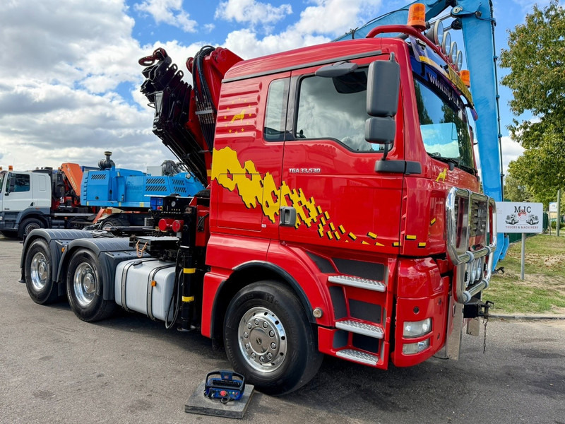 MAN TGA 33.530 6x4 - 90T ZSM + KRAN HMF 3720 K6 (17.3m) - RETARDER - MANUAL ZF - EURO 3 - 590.000km - ALCOA - BIG AXLES HUB REDUCTION - BE TRUCK - TOP CONDITION - Tractor truck: picture 1 MAN TGA 33.530 6x4 - 90T ZSM + KRAN HMF 3720 K6 (17.3m) - RETARDER - MANUAL ZF - EURO 3 - 590.000km - ALCOA - BIG AXLES HUB REDUCTION - BE TRUCK - TOP CONDITION - Tractor truck: picture 1