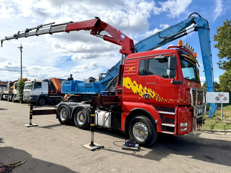 MAN TGA 33.530 6x4 - 90T ZSM + KRAN HMF 3720 K6 (17.3m) - RETARDER - MANUAL ZF - EURO 3 - 590.000km - ALCOA - BIG AXLES HUB REDUCTION - BE TRUCK - TOP CONDITION - Tractor truck: picture 2 MAN TGA 33.530 6x4 - 90T ZSM + KRAN HMF 3720 K6 (17.3m) - RETARDER - MANUAL ZF - EURO 3 - 590.000km - ALCOA - BIG AXLES HUB REDUCTION - BE TRUCK - TOP CONDITION - Tractor truck: picture 2