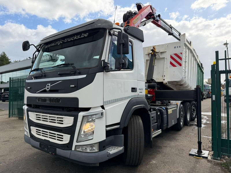 Volvo FM 420 8x2 HOOKLIFT + CRANE PALFINGER PK19.001 SLD B - *294.000km* - EURO 6 - LIFT + STEERING AXLE - I SHIFT - BE TRUCK - Hook lift truck, Crane truck: picture 3 Volvo FM 420 8x2 HOOKLIFT + CRANE PALFINGER PK19.001 SLD B - *294.000km* - EURO 6 - LIFT + STEERING AXLE - I SHIFT - BE TRUCK - Hook lift truck, Crane truck: picture 3