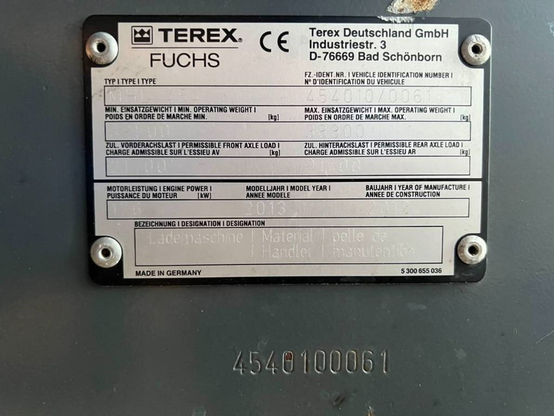 Waste/ Industry handler for transportation of garbage Fuchs MHL454: picture 7