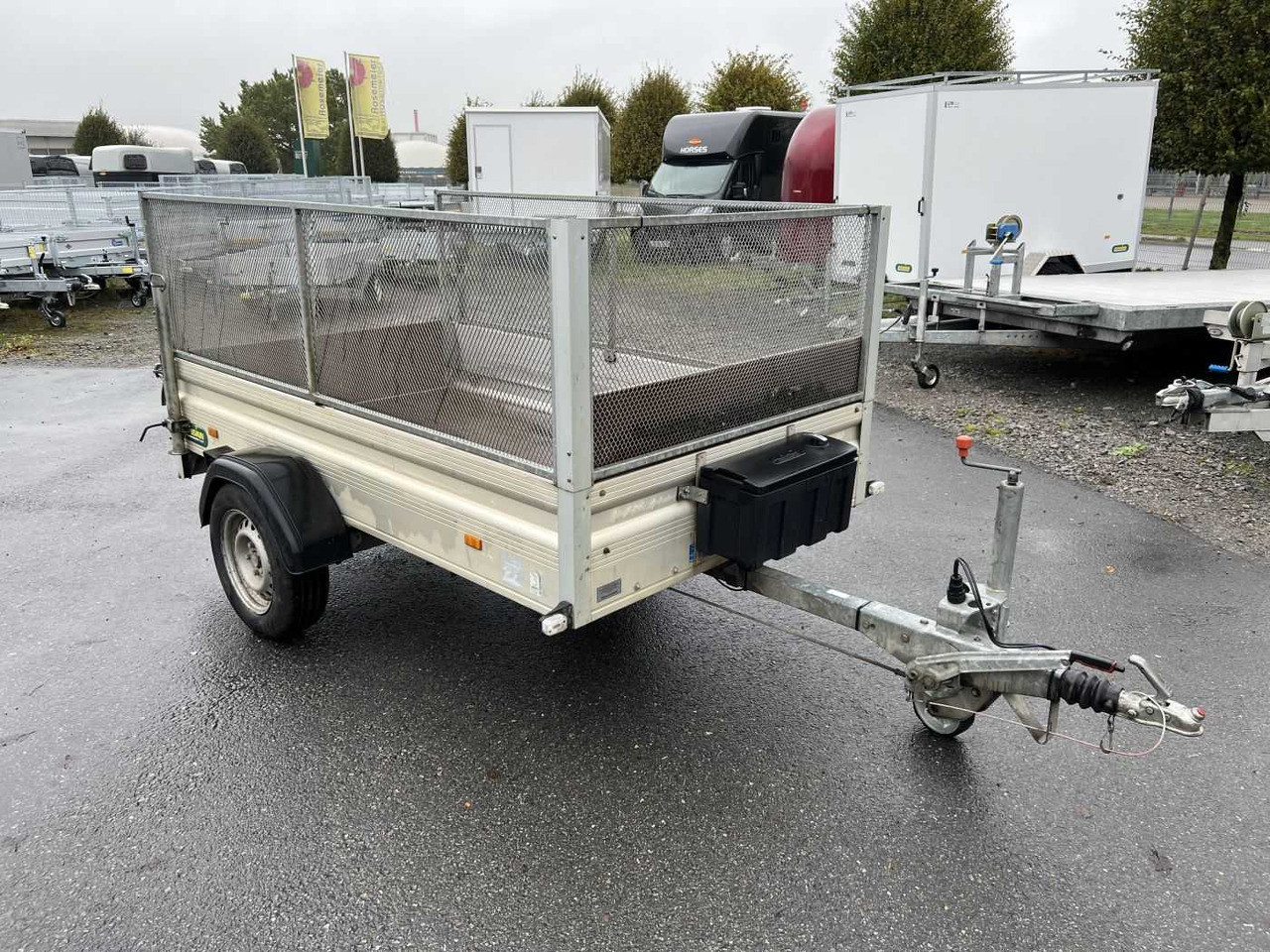 Car trailer UNSINN K 1325 Gitter Kastenanhänger gebremst: picture 1