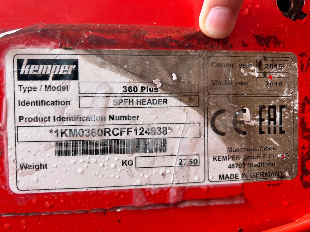 Harvester CLAAS Jaguar 890 mit Kemper 360 und PU: picture 48
