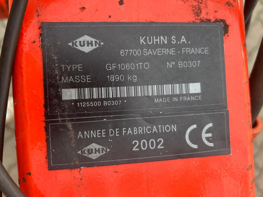 Kuhn GF 10601 TO - Tedder/ Rake: picture 3 Kuhn GF 10601 TO - Tedder/ Rake: picture 3
