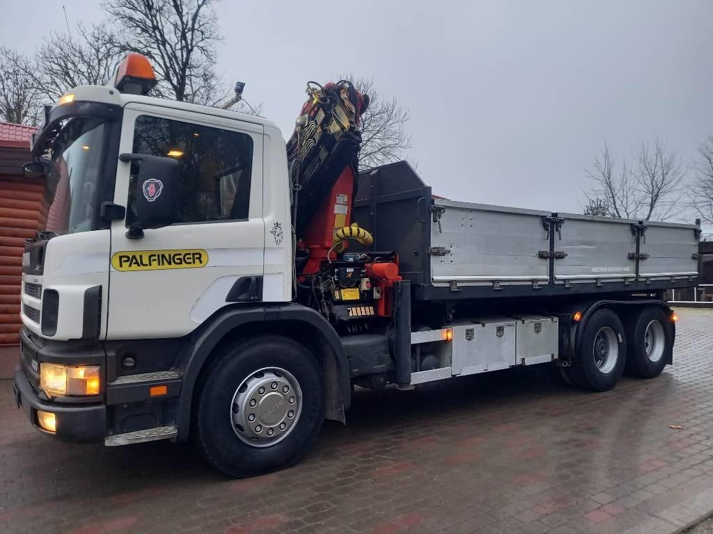 Scania P 124 GB, 400, 6x2x4 DRIVE ROLLERS, TIPPER-CRANE - Tipper: picture 2 Scania P 124 GB, 400, 6x2x4 DRIVE ROLLERS, TIPPER-CRANE - Tipper: picture 2