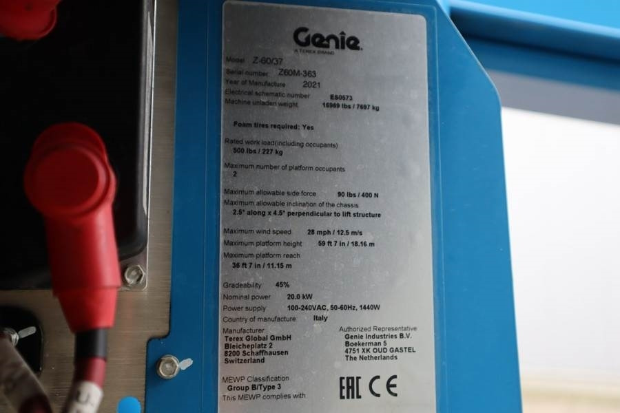 Genie Z60/37FE Valid Inspection, *Guarantee! Hybrid, 4x4 - Articulated boom: picture 5 Genie Z60/37FE Valid Inspection, *Guarantee! Hybrid, 4x4 - Articulated boom: picture 5