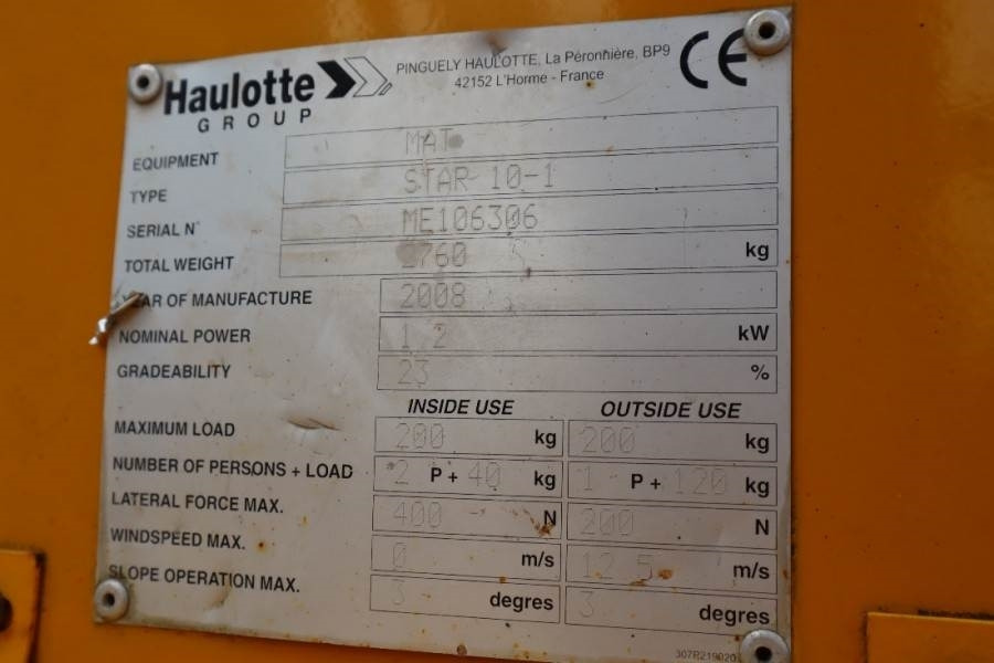 Articulated boom Haulotte STAR 10 Electric, 10m Working Height, 3m Reach, 20: picture 6