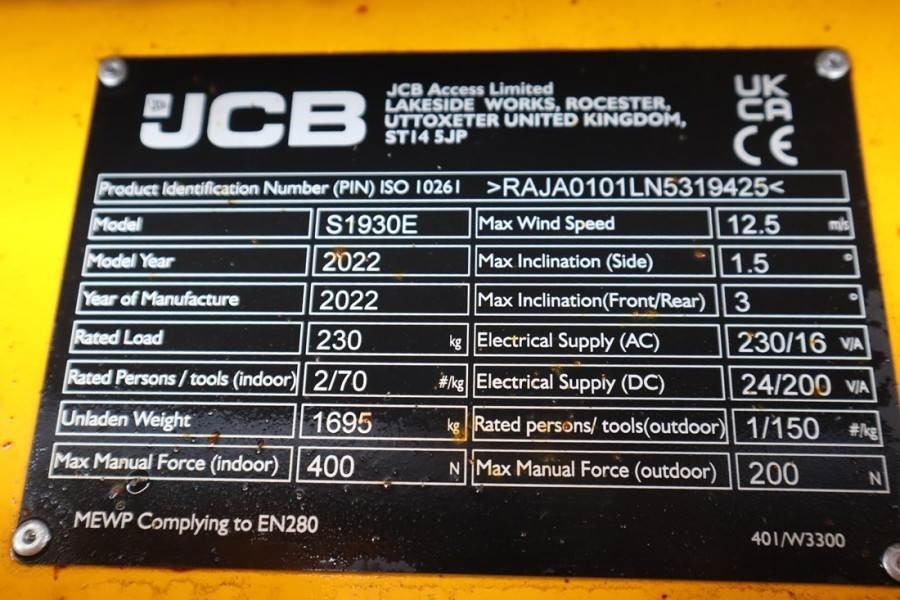 JCB S1930E Valid inspection, *Guarantee! New And Avail - Scissor lift: picture 3 JCB S1930E Valid inspection, *Guarantee! New And Avail - Scissor lift: picture 3