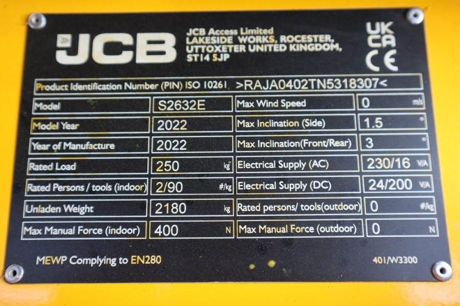 JCB S2632E Valid inspection, *Guarantee! New And Avail - Scissor lift: picture 3 JCB S2632E Valid inspection, *Guarantee! New And Avail - Scissor lift: picture 3