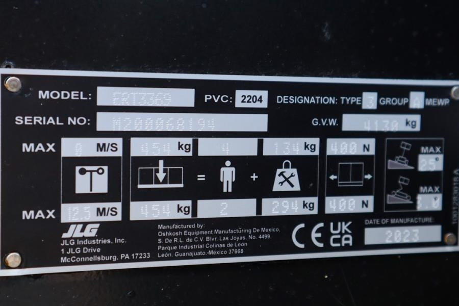 JLG ERT3369 Unused, Electric, 12m Working Height, 454k  leasing JLG ERT3369 Unused, Electric, 12m Working Height, 454k: picture 6