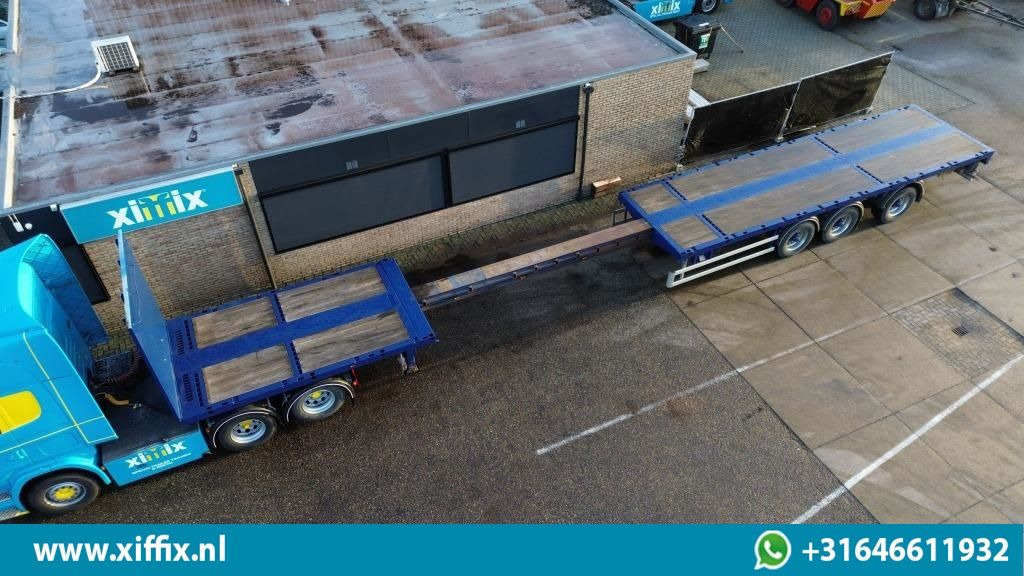 Doll 3-ass. Vlakke uitschuifbare oplegger / Naloop gestuurd / 14091 - Dropside/ Flatbed semi-trailer: picture 1 Doll 3-ass. Vlakke uitschuifbare oplegger / Naloop gestuurd / 14091 - Dropside/ Flatbed semi-trailer: picture 1