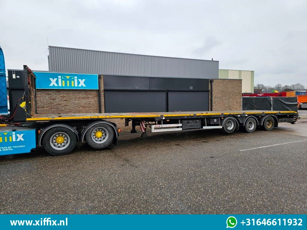 ES-GE 3-ass. Vlakke uitschuifbare Mega oplegger / Naloop gestuurd - Dropside/ Flatbed semi-trailer: picture 5 ES-GE 3-ass. Vlakke uitschuifbare Mega oplegger / Naloop gestuurd - Dropside/ Flatbed semi-trailer: picture 5