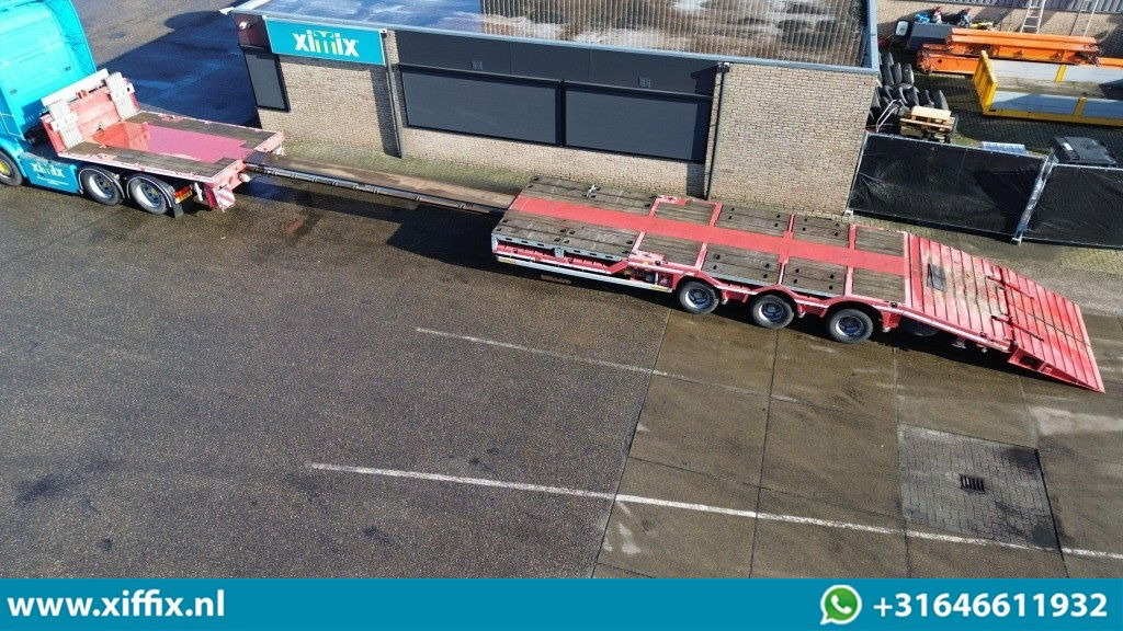Faymonville 3-ass. Vlakke uitschuifbare Mega oplegger / Uitklapbare laadvloer kl - Dropside/ Flatbed semi-trailer: picture 2 Faymonville 3-ass. Vlakke uitschuifbare Mega oplegger / Uitklapbare laadvloer kl - Dropside/ Flatbed semi-trailer: picture 2
