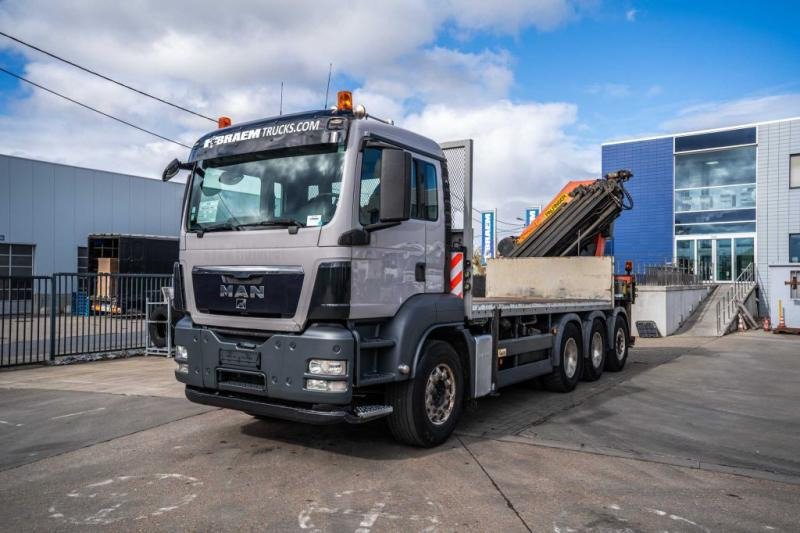 MAN TGS 35.440+PALFINGER 50 t/m /8x+ TREUIL - Dropside/ Flatbed truck, Crane truck: picture 2 MAN TGS 35.440+PALFINGER 50 t/m /8x+ TREUIL - Dropside/ Flatbed truck, Crane truck: picture 2