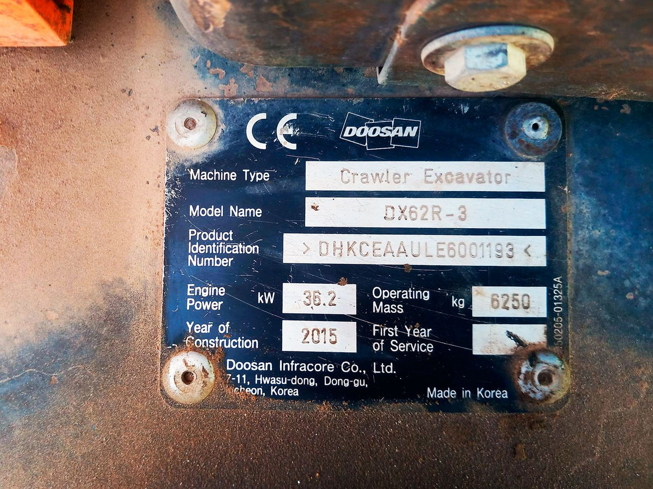 Mini excavator DOOSAN DX62R-3: picture 12