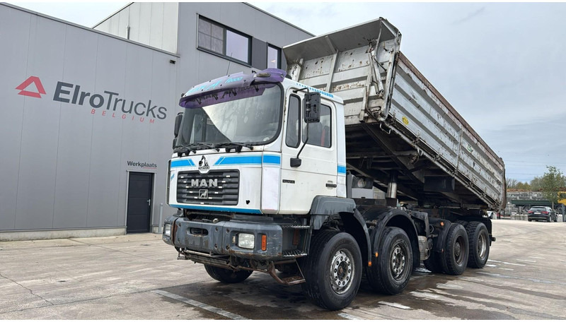 MAN 41.414 (6 CYLINDER / STEEL SUSP. / LAMES / BIG AXLE / GRAND PONT) - Tipper: picture 1 MAN 41.414 (6 CYLINDER / STEEL SUSP. / LAMES / BIG AXLE / GRAND PONT) - Tipper: picture 1