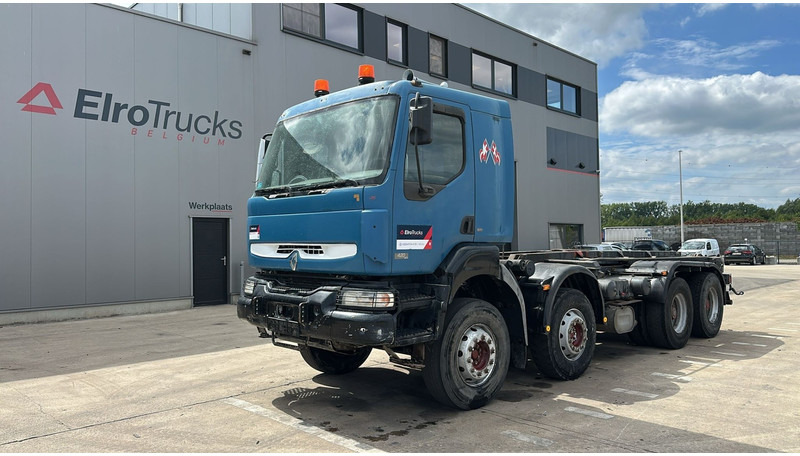 Renault KERAX 420 (8X4 / GRAND PONT / LAMES / BOITE MANUELLE / BONNE ETAT) - Cab chassis truck: picture 1 Renault KERAX 420 (8X4 / GRAND PONT / LAMES / BOITE MANUELLE / BONNE ETAT) - Cab chassis truck: picture 1