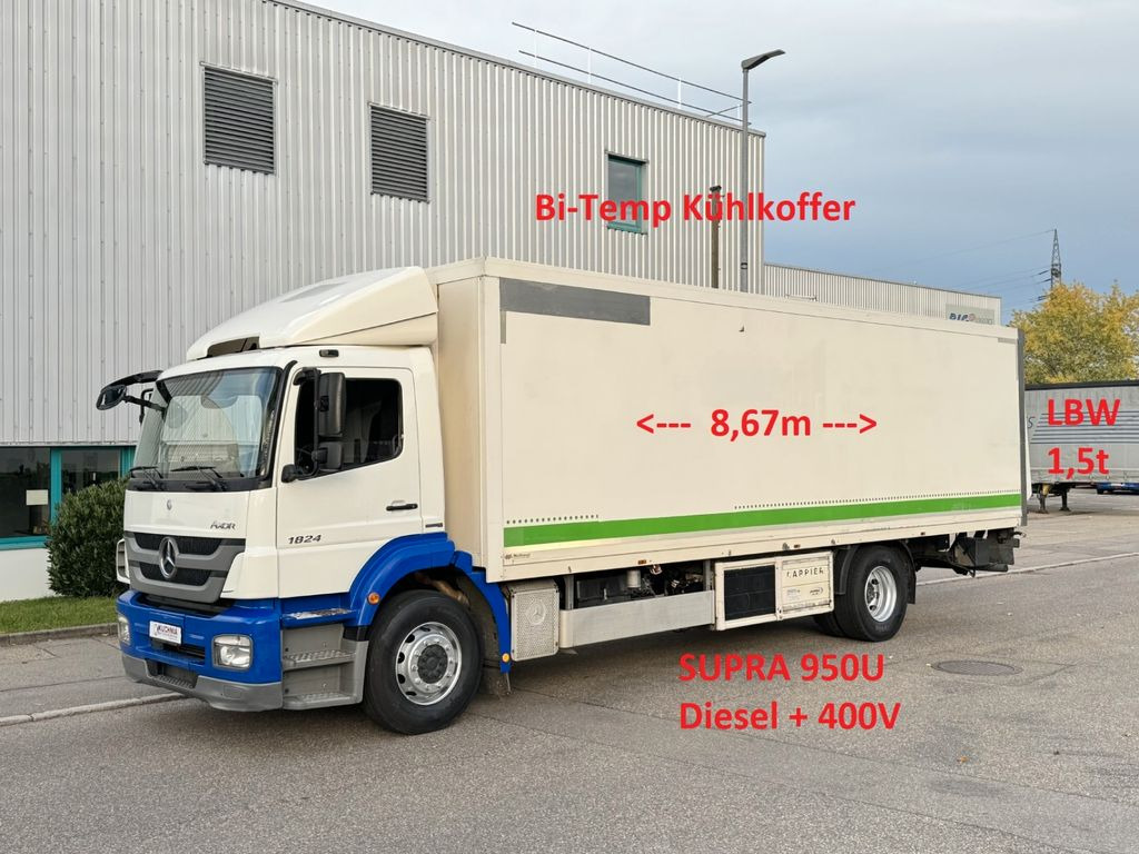 Mercedes-Benz Axor 1824L Bi-Temp. Kühlkoffer 8,67m LBW Supra - Refrigerator truck: picture 1 Mercedes-Benz Axor 1824L Bi-Temp. Kühlkoffer 8,67m LBW Supra - Refrigerator truck: picture 1