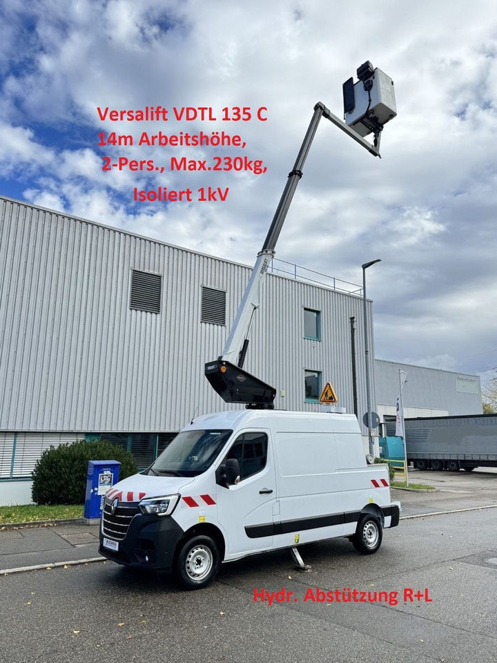 Renault MASTER Versalift VDTL 135 C, 14m 230kg Abstützun - Truck with aerial platform: picture 1 Renault MASTER Versalift VDTL 135 C, 14m 230kg Abstützun - Truck with aerial platform: picture 1