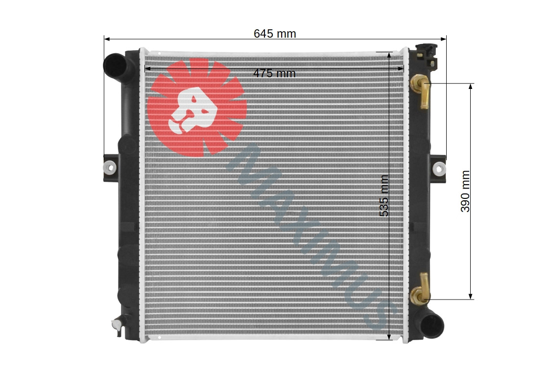 TOYOTA FORKLIFT WÓZEK WIDŁOWY - Radiator for Forklift: picture 3 TOYOTA FORKLIFT WÓZEK WIDŁOWY - Radiator for Forklift: picture 3
