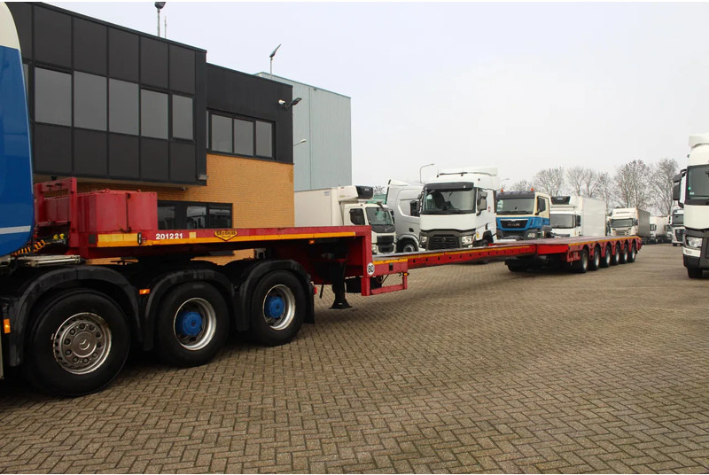 Broshuis * 6ABSD-85 * 4X HYDRAULIC STEERING AXLE * EXTENDABLE 8MTR * - Low loader semi-trailer: picture 1 Broshuis * 6ABSD-85 * 4X HYDRAULIC STEERING AXLE * EXTENDABLE 8MTR * - Low loader semi-trailer: picture 1