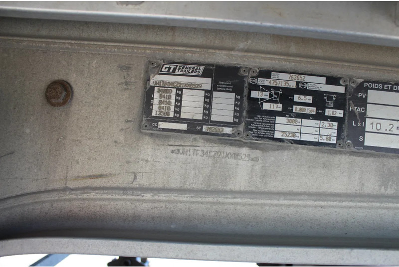Tipper semi-trailer GENERAL TRAILERS * 3AXLE * FULL ALUMINIUM * 40 Cub. *: picture 8