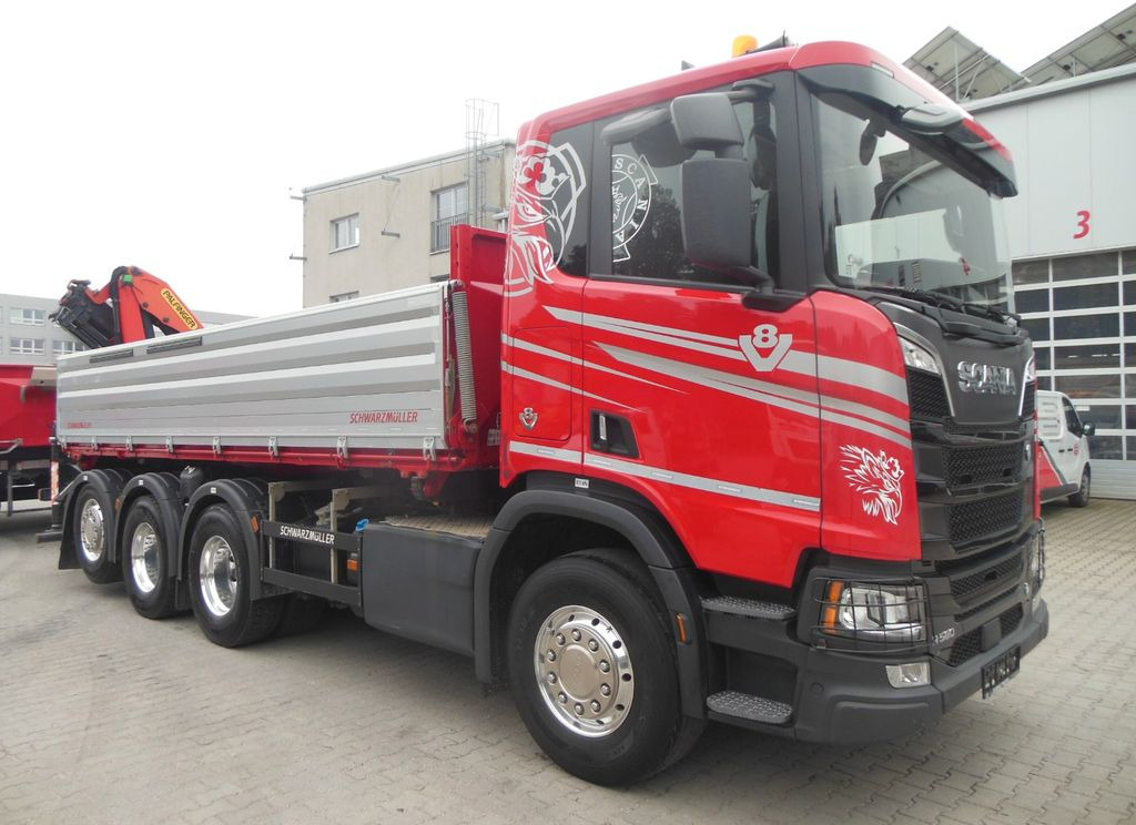Scania R 580,8X4,KIPPER,BORDMATIC,PALFINGER PK 19.001 - Tipper, Crane truck: picture 2 Scania R 580,8X4,KIPPER,BORDMATIC,PALFINGER PK 19.001 - Tipper, Crane truck: picture 2