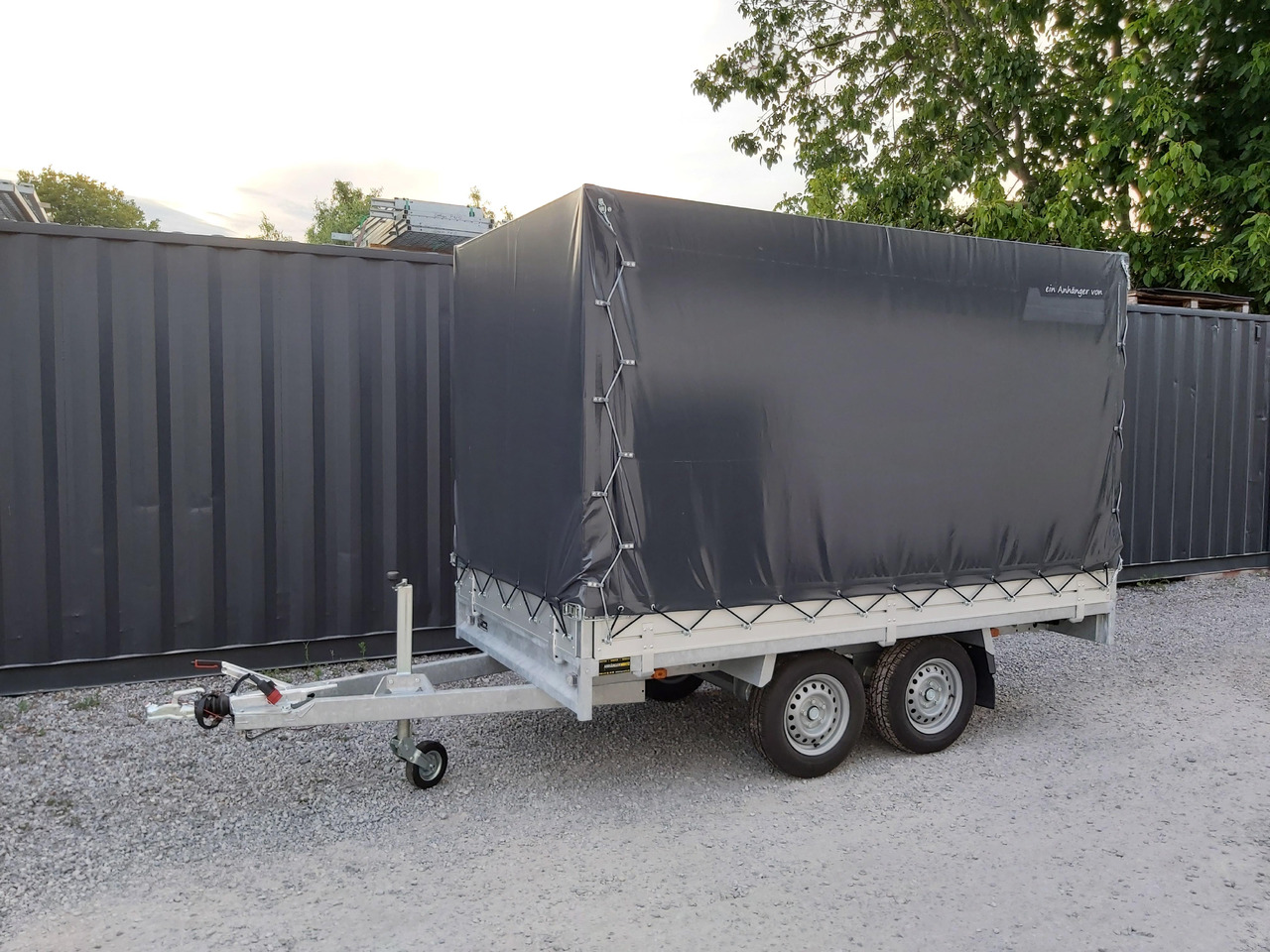 Anssems Hochlader PSX - S 2500 305x153x30cm 180cm Hochplane grau (M) 2500kg Winter AKTION - Curtainsider trailer: picture 2 Anssems Hochlader PSX - S 2500 305x153x30cm 180cm Hochplane grau (M) 2500kg Winter AKTION - Curtainsider trailer: picture 2