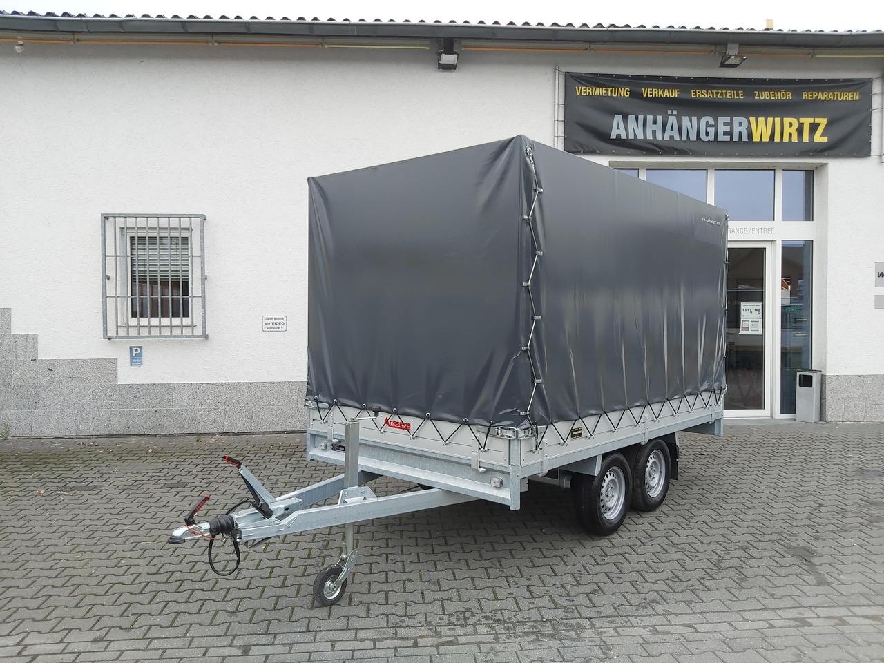 Anssems Hochlader PSX - S 2500 325x178x30cm 180cm Hochplane grau (L) 2500kg Aktion - Curtainsider trailer: picture 1 Anssems Hochlader PSX - S 2500 325x178x30cm 180cm Hochplane grau (L) 2500kg Aktion - Curtainsider trailer: picture 1