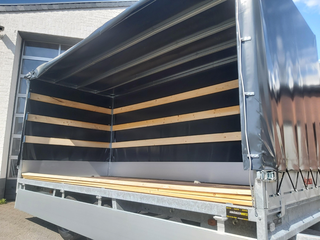 Anssems Hochlader PSX - S 3000 405x178x30cm 180cm Hochplane grau (XL) 3000kg Aktion - Curtainsider trailer: picture 4 Anssems Hochlader PSX - S 3000 405x178x30cm 180cm Hochplane grau (XL) 3000kg Aktion - Curtainsider trailer: picture 4