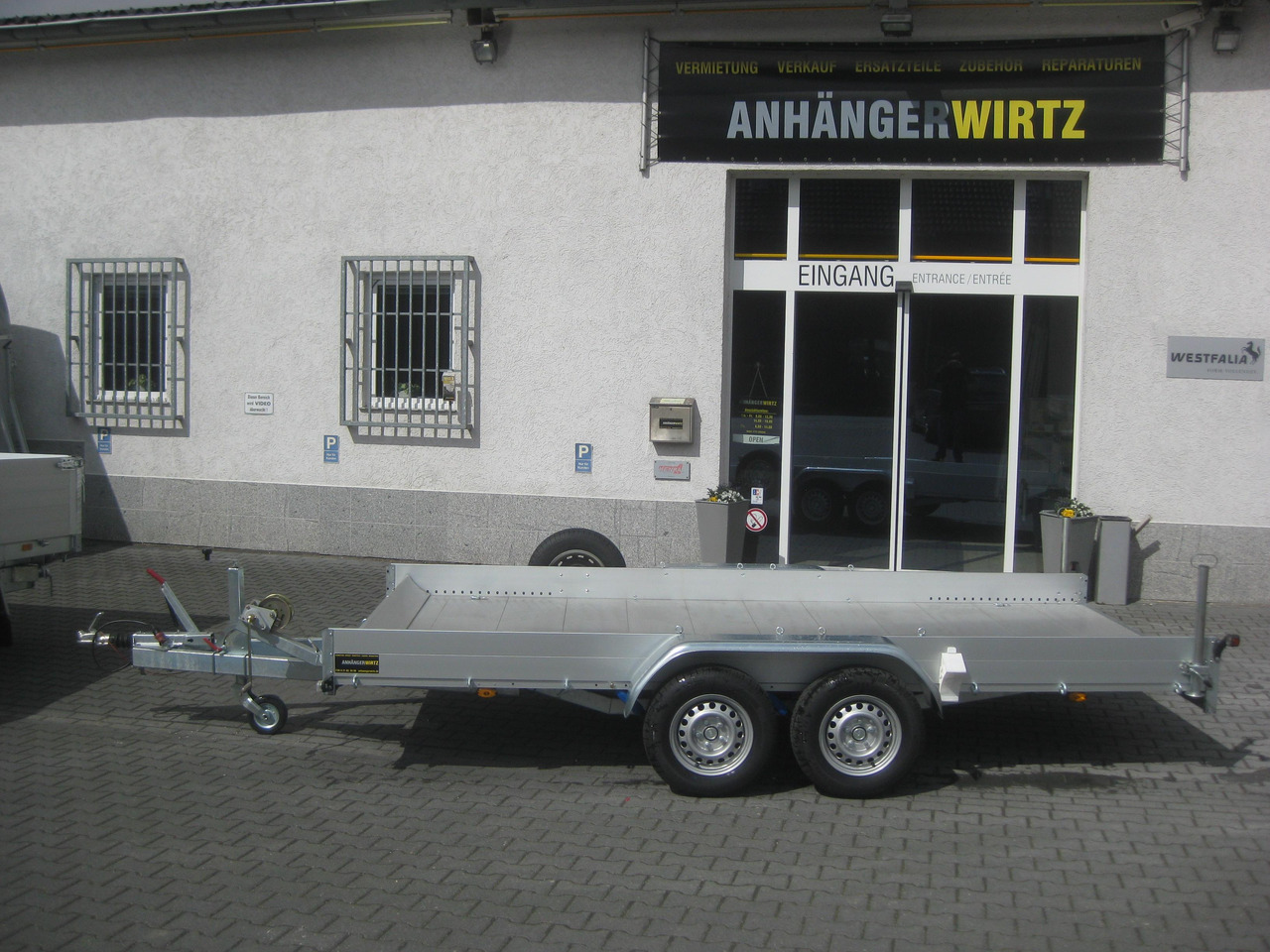 Anssems Transporter AMT 2500 407x180x18cm Aluboden Alurampen Seilwinde 2500kg online - Autotransporter trailer: picture 2 Anssems Transporter AMT 2500 407x180x18cm Aluboden Alurampen Seilwinde 2500kg online - Autotransporter trailer: picture 2
