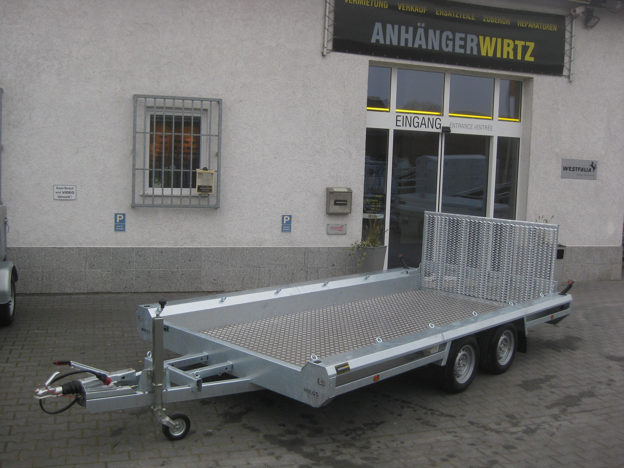 HULCO TERRAX Aluboden 394x180x27cm Heckrampe 150cm (XL) 3500kg - Plant trailer: picture 2 HULCO TERRAX Aluboden 394x180x27cm Heckrampe 150cm (XL) 3500kg - Plant trailer: picture 2