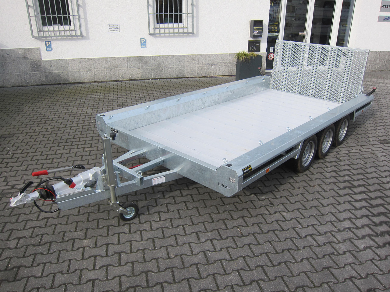 HULCO TERRAX Aluboden 394x188x27cm Heckrampe 100cm Tridem (XL) 3500kg - Plant trailer: picture 1 HULCO TERRAX Aluboden 394x188x27cm Heckrampe 100cm Tridem (XL) 3500kg - Plant trailer: picture 1