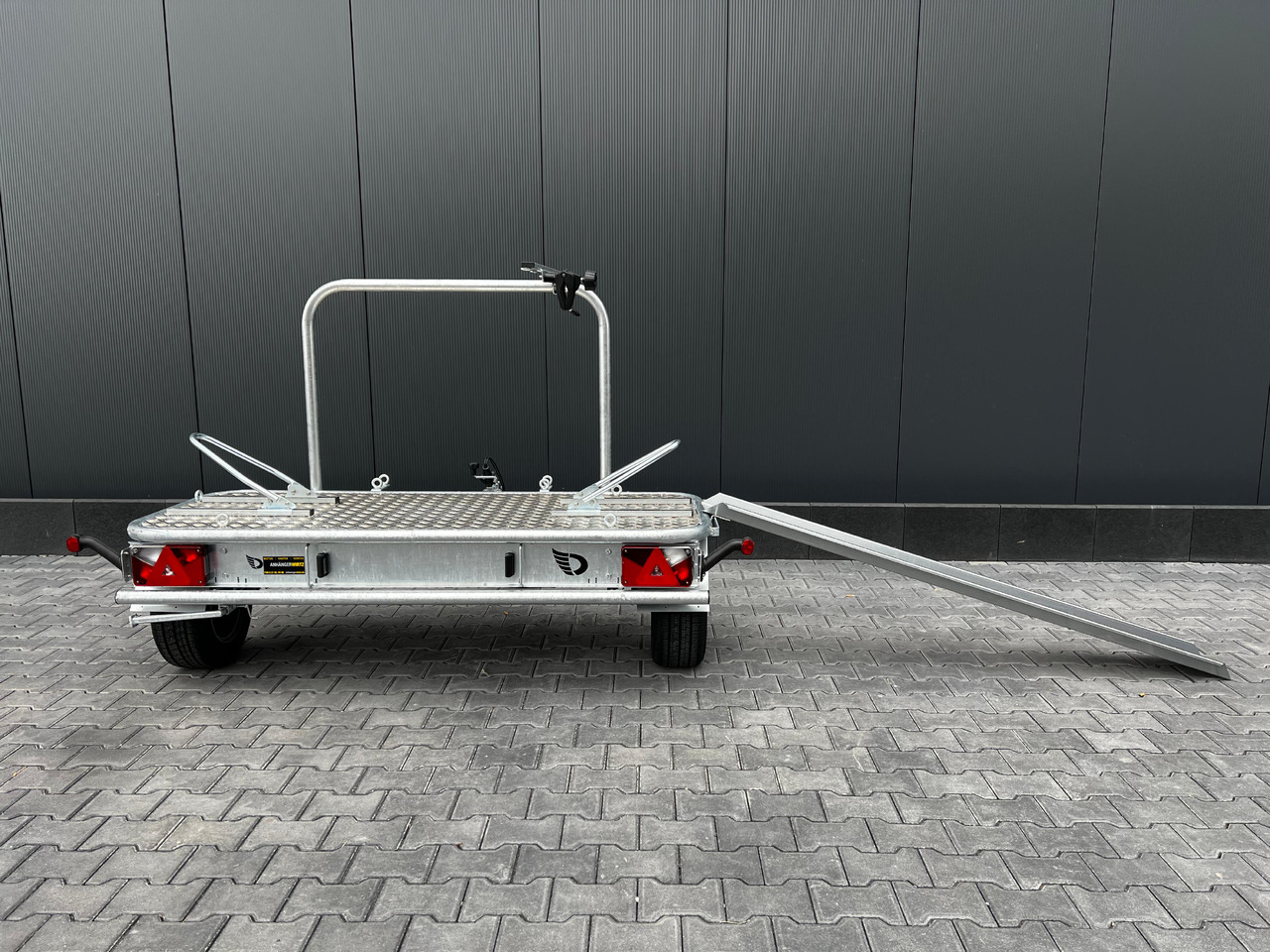 Motorcycle trailer Motorradanhänger Roadster Motocamp 1 quer 200x80cm 750kg 100km/H: picture 11