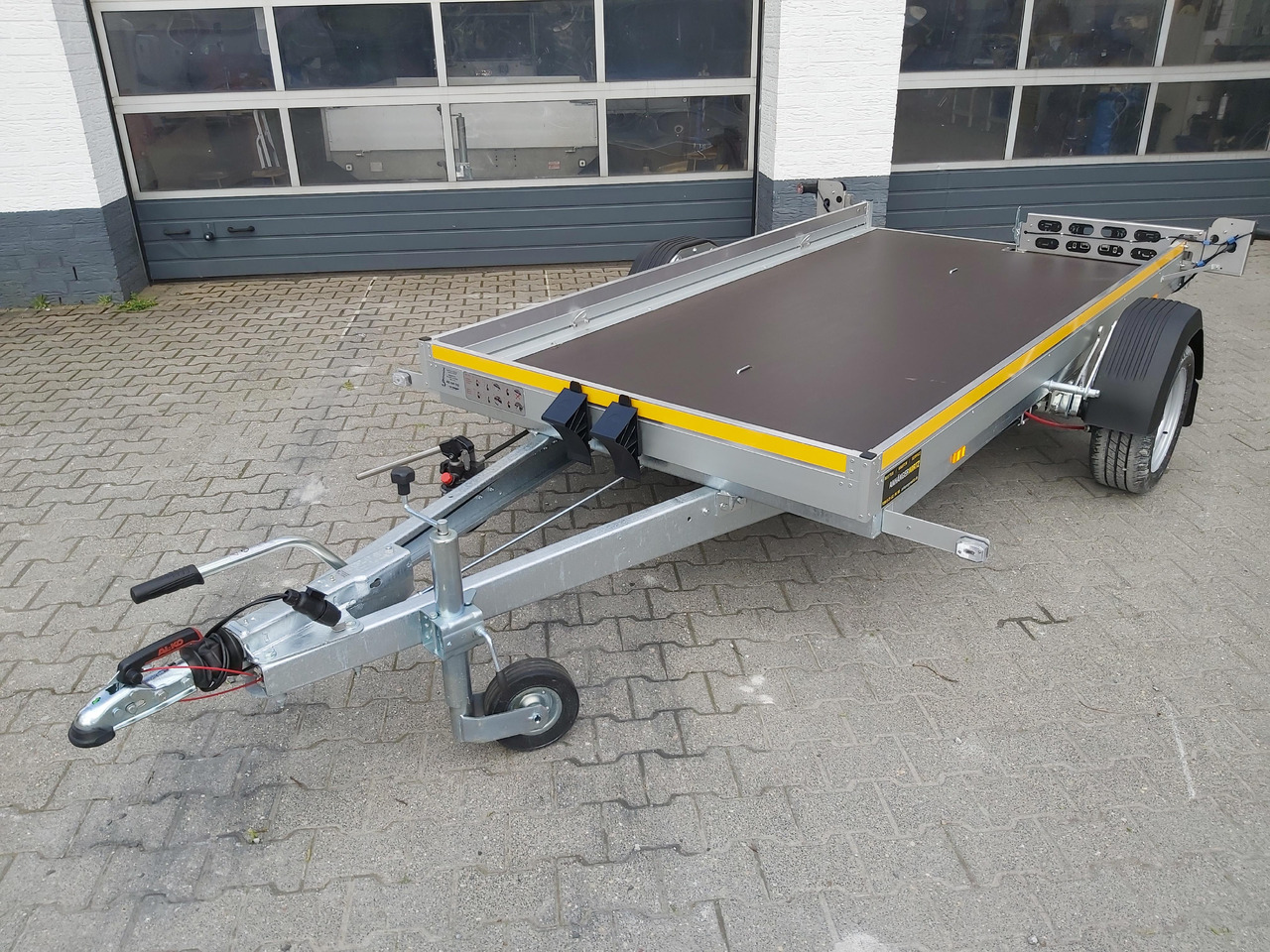 Plant trailer Senklift Anhänger MSL 1530/151 301x151x10cm yellow Plattform hydraulisch absenkbar 1500kg: picture 8