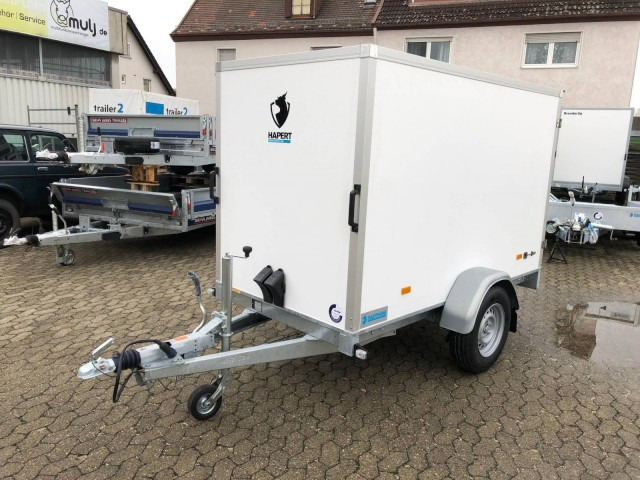 Hapert Sapphire L-1 250x130x150cm, ZG 1,35 to., Koffer Türe - Closed box trailer: picture 1 Hapert Sapphire L-1 250x130x150cm, ZG 1,35 to., Koffer Türe - Closed box trailer: picture 1