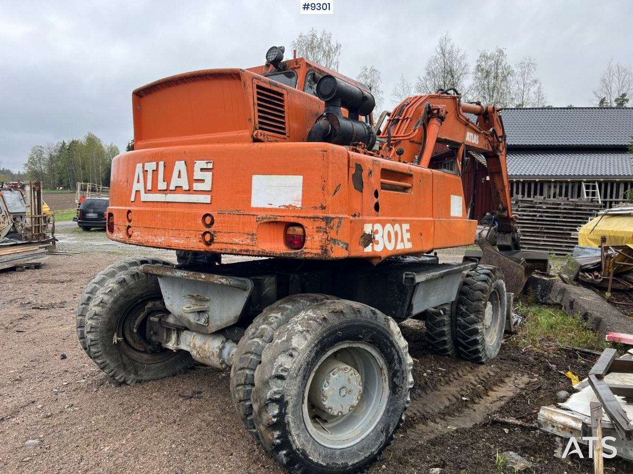 Atlas 1302 E Wheeled excavator with attachments (VIDEO) - Wheel excavator: picture 4 Atlas 1302 E Wheeled excavator with attachments (VIDEO) - Wheel excavator: picture 4