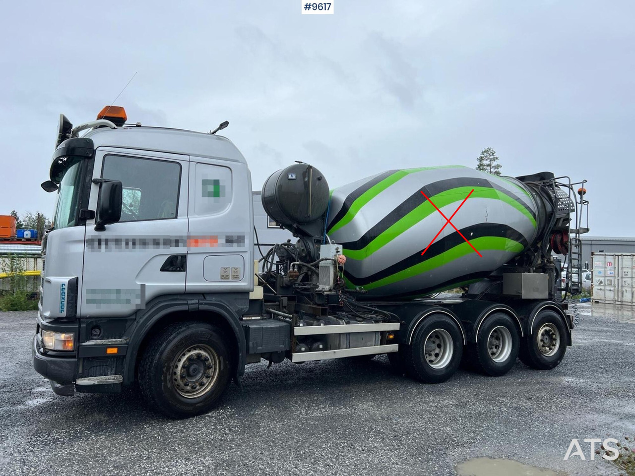 Concrete mixer truck Scania R124 tridem with LAXO quick release: picture 14 Concrete mixer truck Scania R124 tridem with LAXO quick release: picture 14