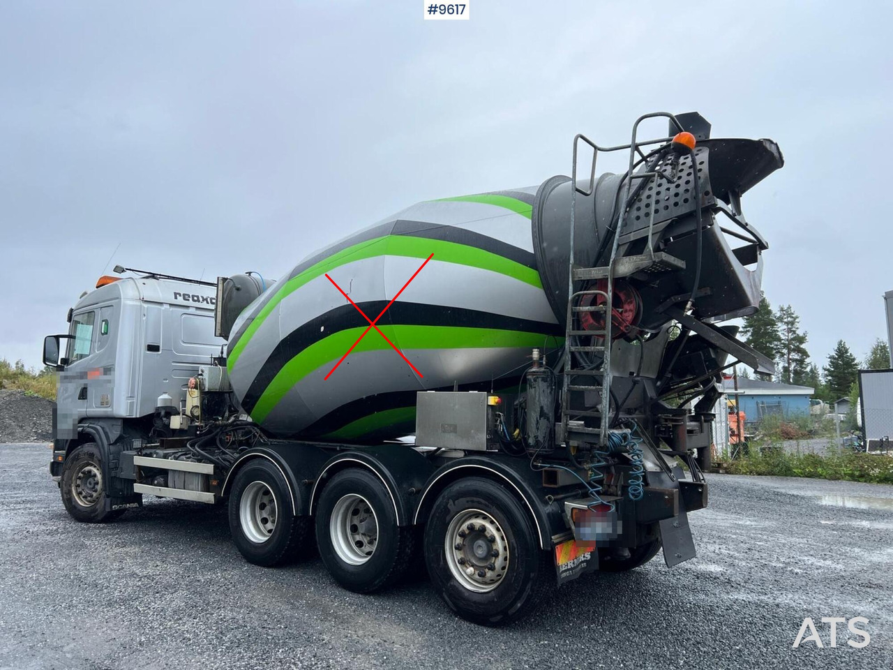 Concrete mixer truck Scania R124 tridem with LAXO quick release: picture 48 Concrete mixer truck Scania R124 tridem with LAXO quick release: picture 48