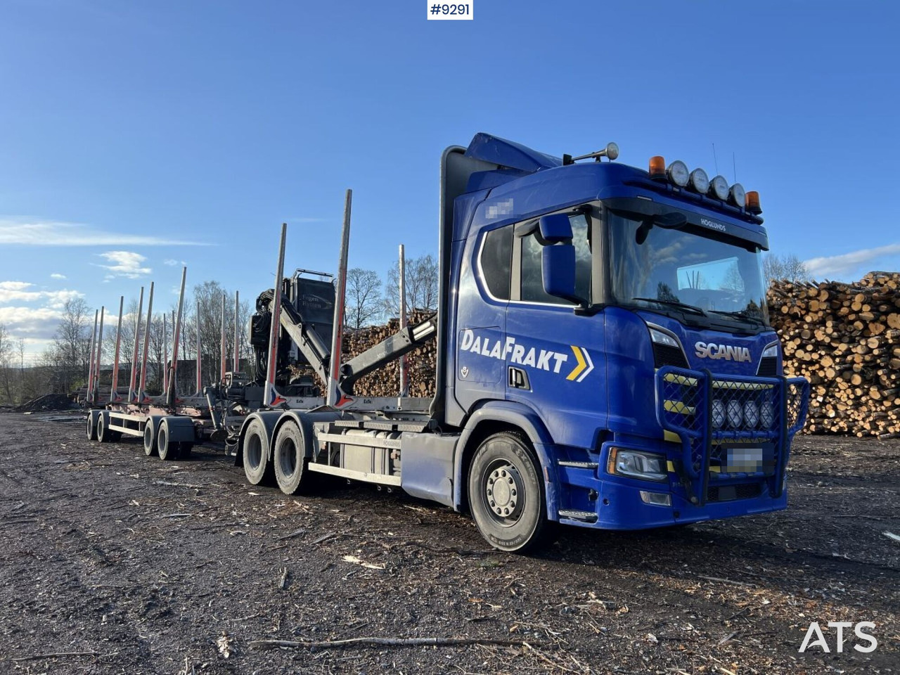 Scania R650 logging truck with crane and trailer - Logging truck: picture 2 Scania R650 logging truck with crane and trailer - Logging truck: picture 2