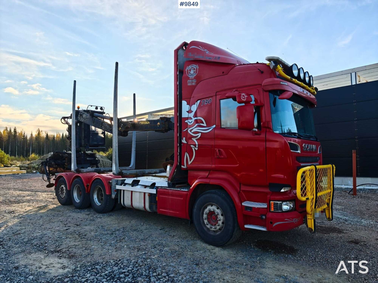 Scania R730 Tridem Timber Truck with Loglift F125S Crane (VIDEO) - Logging truck, Crane truck: picture 2 Scania R730 Tridem Timber Truck with Loglift F125S Crane (VIDEO) - Logging truck, Crane truck: picture 2