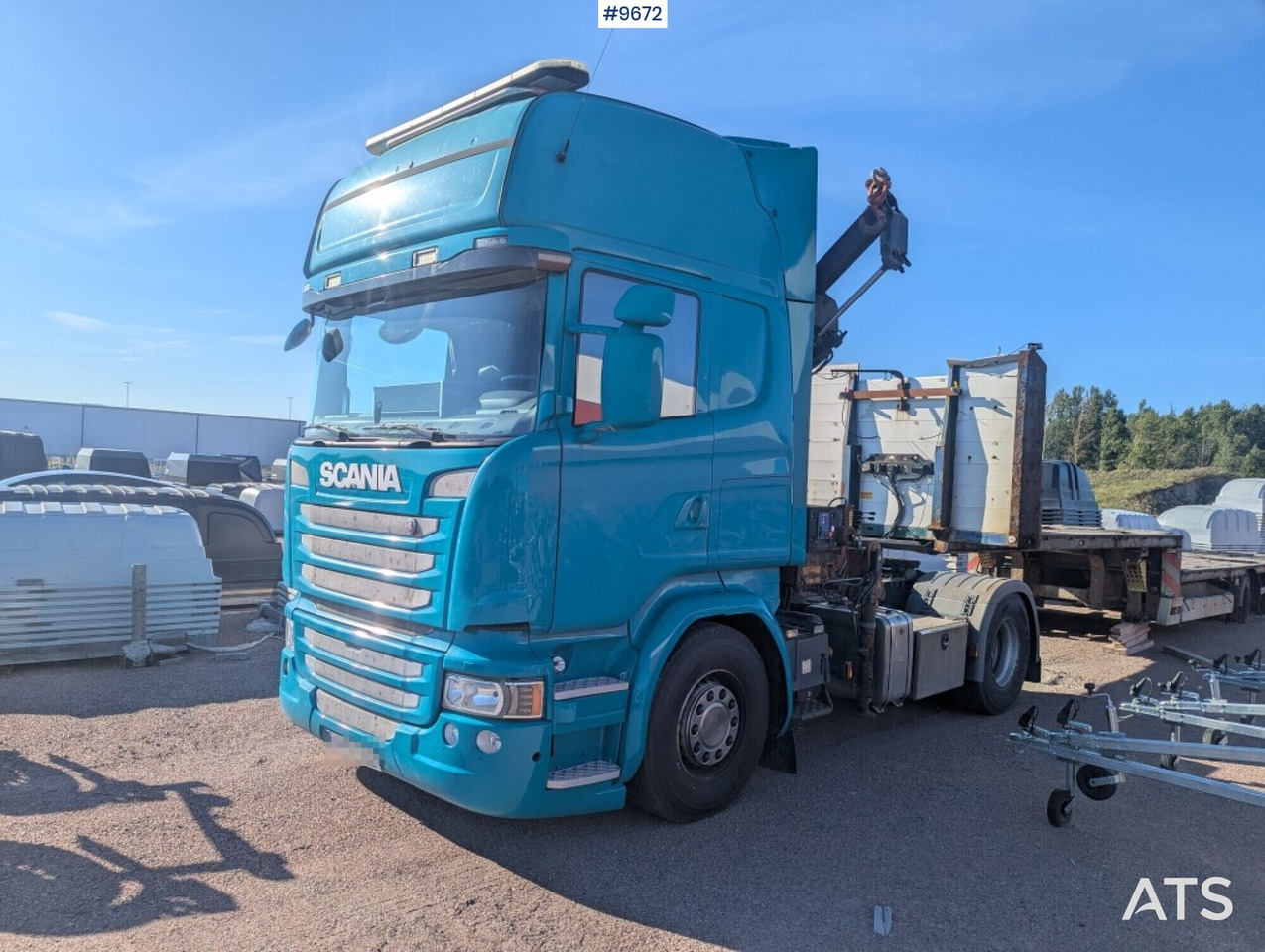 Tractor unit with crane Scania R410 4X2 - Tractor truck: picture 1 Tractor unit with crane Scania R410 4X2 - Tractor truck: picture 1