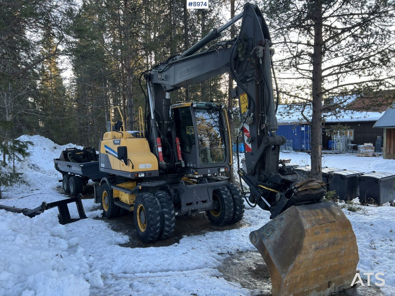 Volvo EW 160 D with Digging System, Tipper and Attachments - Wheel excavator: picture 1 Volvo EW 160 D with Digging System, Tipper and Attachments - Wheel excavator: picture 1