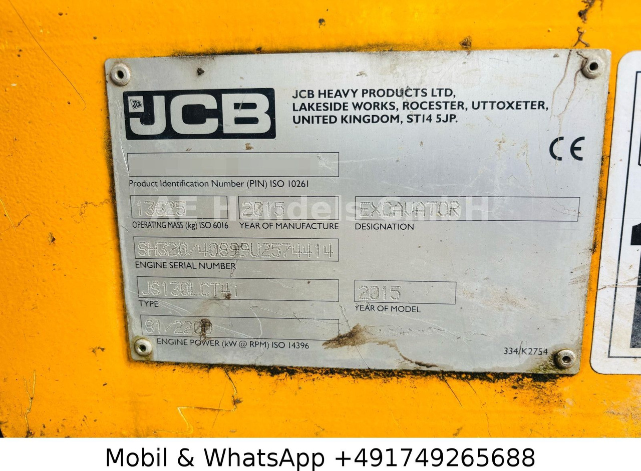 JCB JS130LCT4i *Schnellwechsler/Monoausleger leasing JCB JS130LCT4i *Schnellwechsler/Monoausleger: picture 15