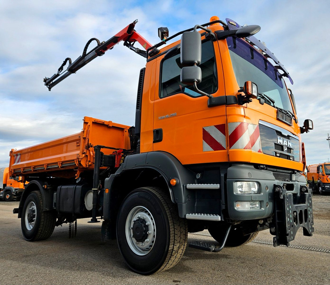 MAN TGM 18.290 4x4 Palfinger PK7001 Kran Funk Euro5 - Tipper, Crane truck: picture 1 MAN TGM 18.290 4x4 Palfinger PK7001 Kran Funk Euro5 - Tipper, Crane truck: picture 1
