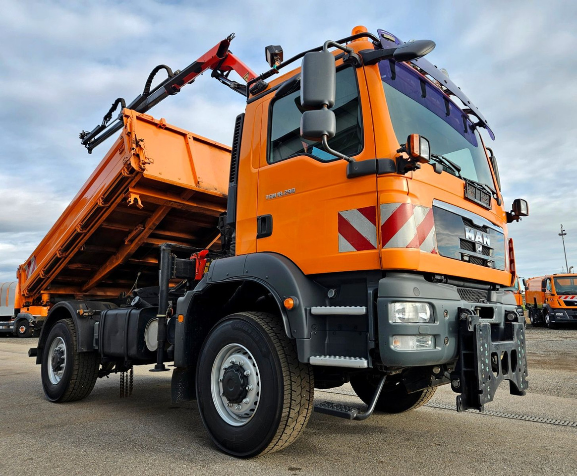 MAN TGM 18.290 4x4 Palfinger PK7001 Kran Funk Euro5 - Tipper, Crane truck: picture 4 MAN TGM 18.290 4x4 Palfinger PK7001 Kran Funk Euro5 - Tipper, Crane truck: picture 4
