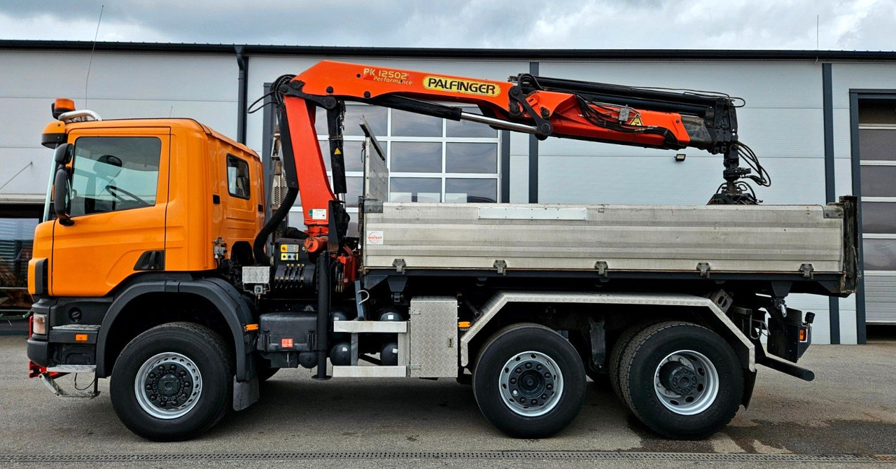 Scania P114 380 6x4-4 Palfinger PK12502 Kran Funk - Tipper, Crane truck: picture 4 Scania P114 380 6x4-4 Palfinger PK12502 Kran Funk - Tipper, Crane truck: picture 4