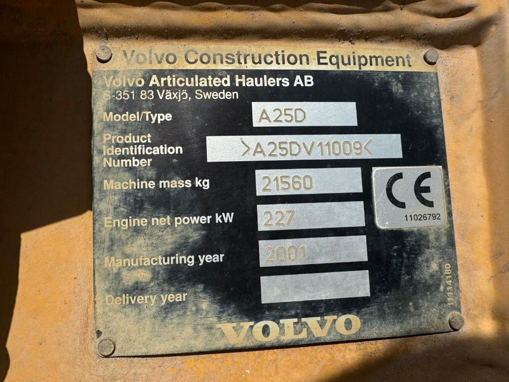 Volvo A 25 D  - Articulated dumper: picture 4 Volvo A 25 D  - Articulated dumper: picture 4