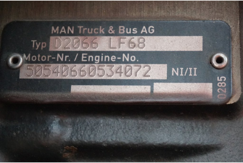 MAN D2066LF68 EURO6 320PS - Engine for Truck: picture 5 MAN D2066LF68 EURO6 320PS - Engine for Truck: picture 5