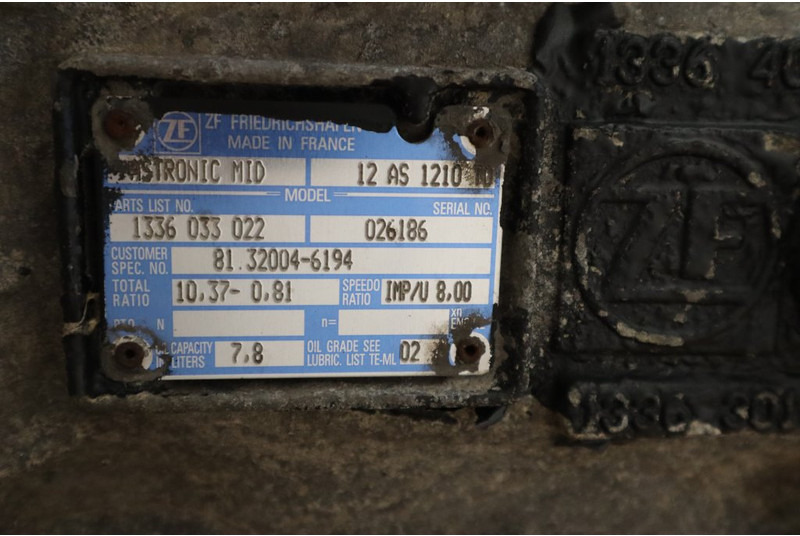 ZF 12AS1210OD TGM 81.32004-6194 - Gearbox for Truck: picture 5 ZF 12AS1210OD TGM 81.32004-6194 - Gearbox for Truck: picture 5